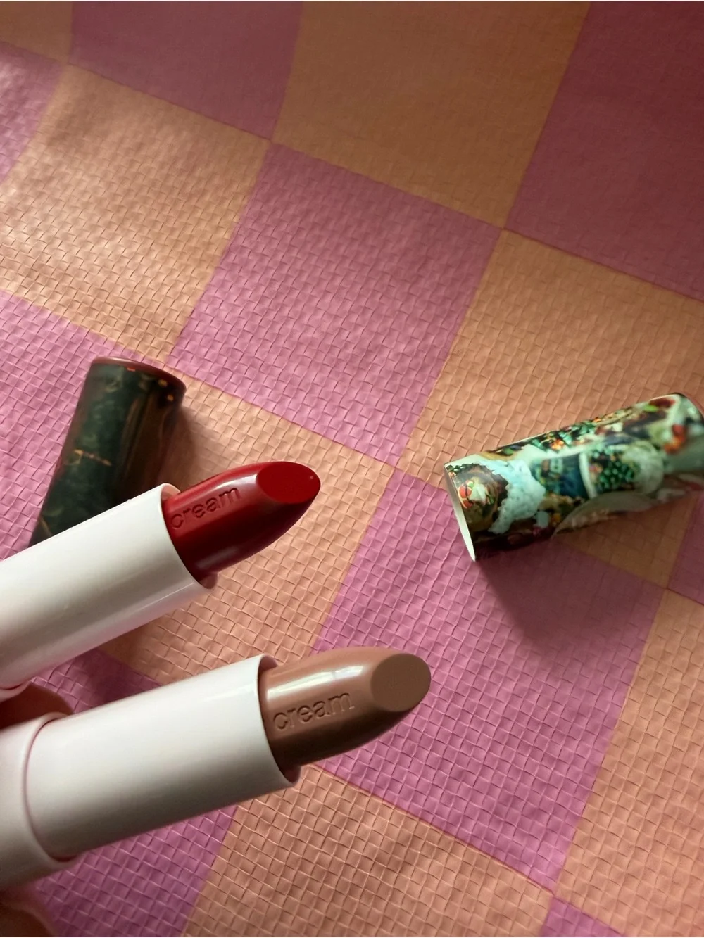 SEPHORA #Lipstories Ornament Cream Lipstick Duo — Red & Nude Shades